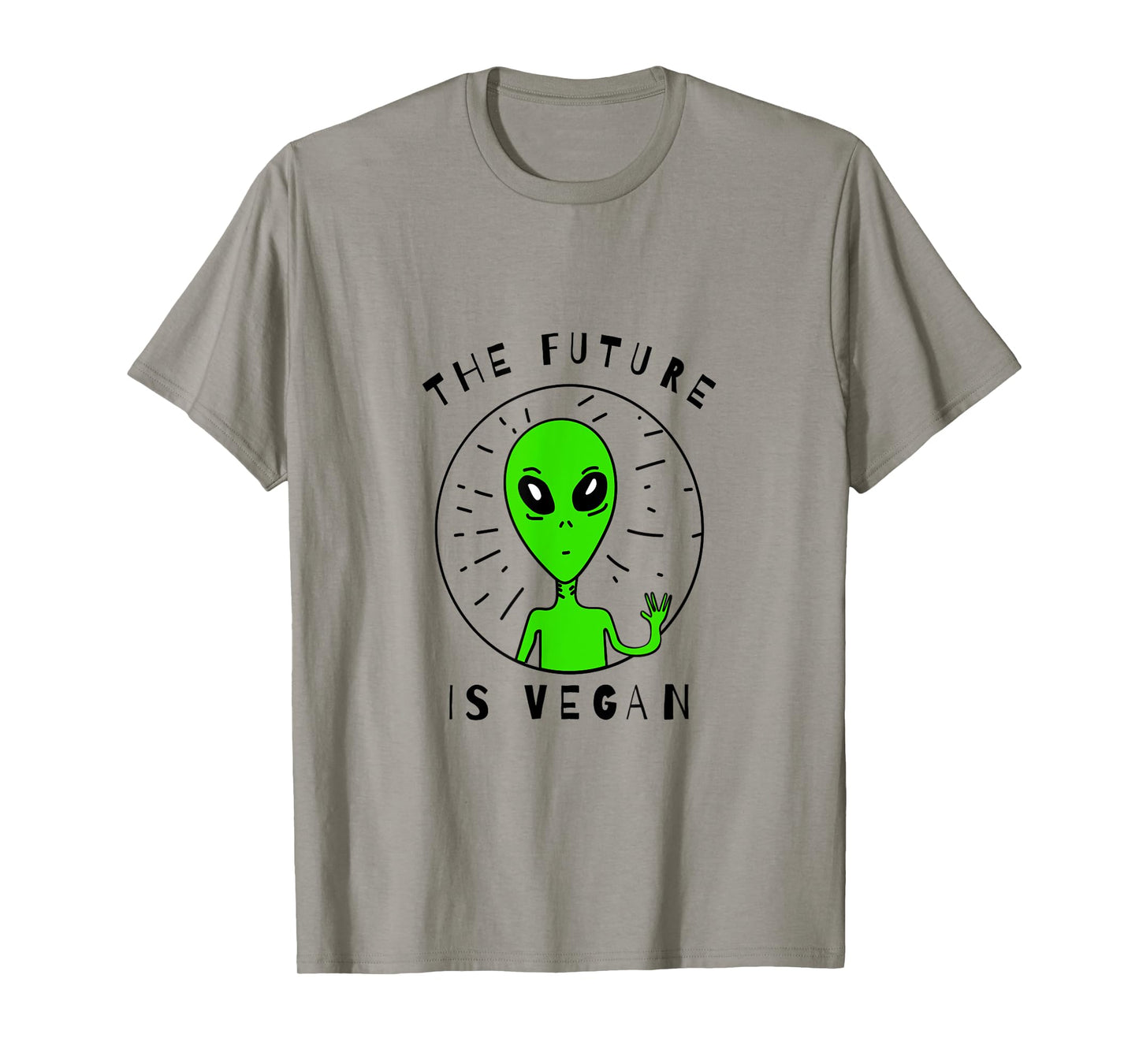 The Future Is Vegan Vegan Alien Peace and Love Vegan Shirt
