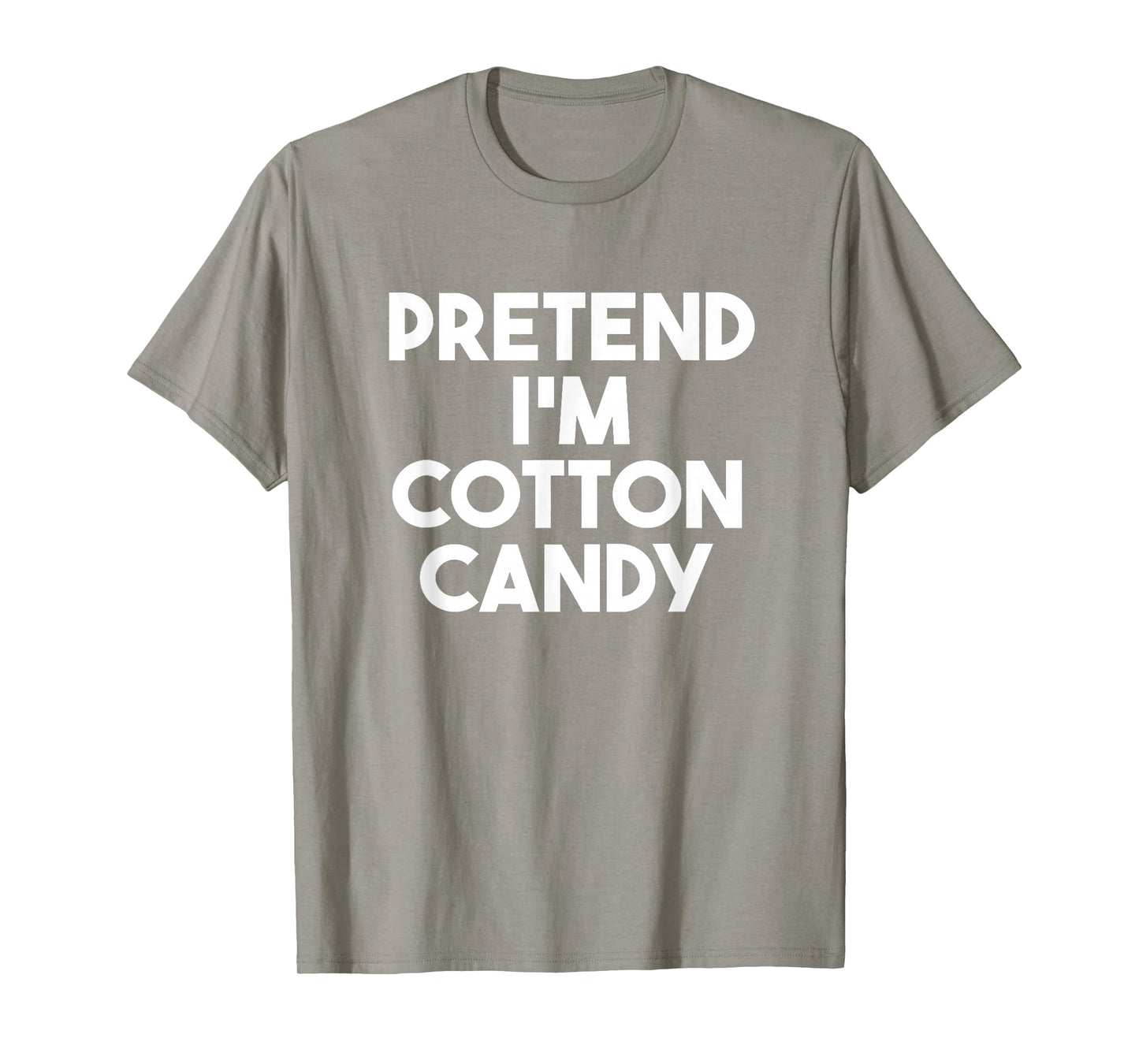 Pretend I'm a Cotton Candy Funny Lazy Halloween Costume T-Shirt