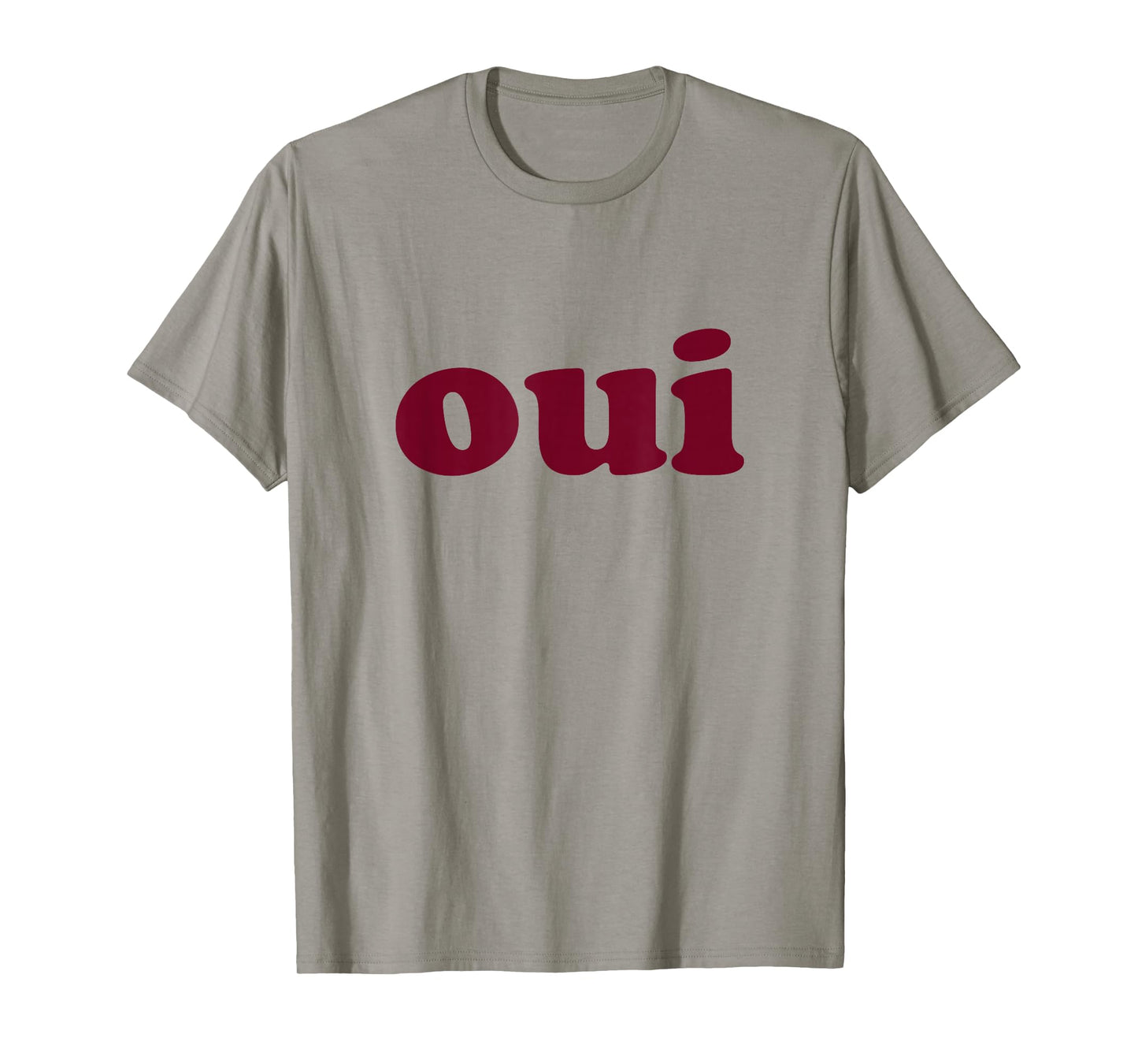 Oui Minimal French Style 90s Vintage Retro Graphic T-Shirt