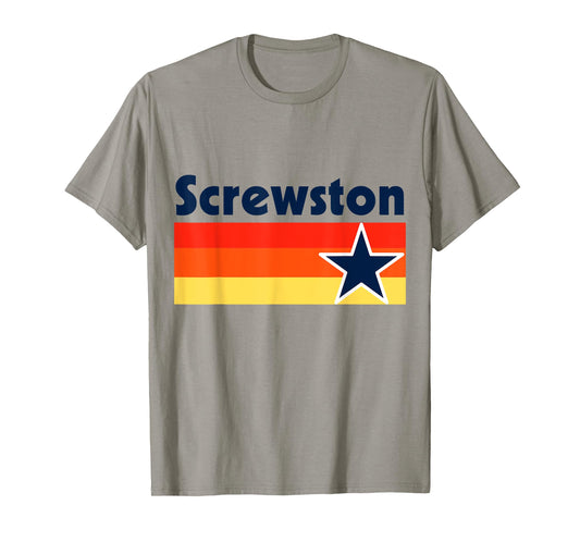 Screwston Texas H-town Houston Retro T-Shirt