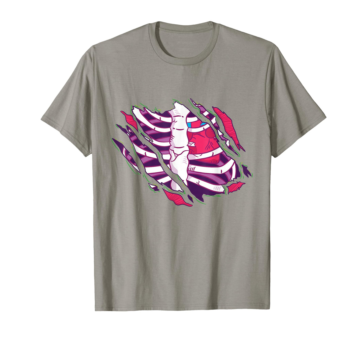 Zombie Ribcage Bones Costume T-Shirt
