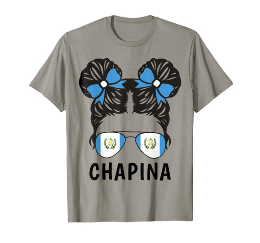 Chapina Shirt Guatemalan Girl Guatemala Flag Kids Women T-Shirt