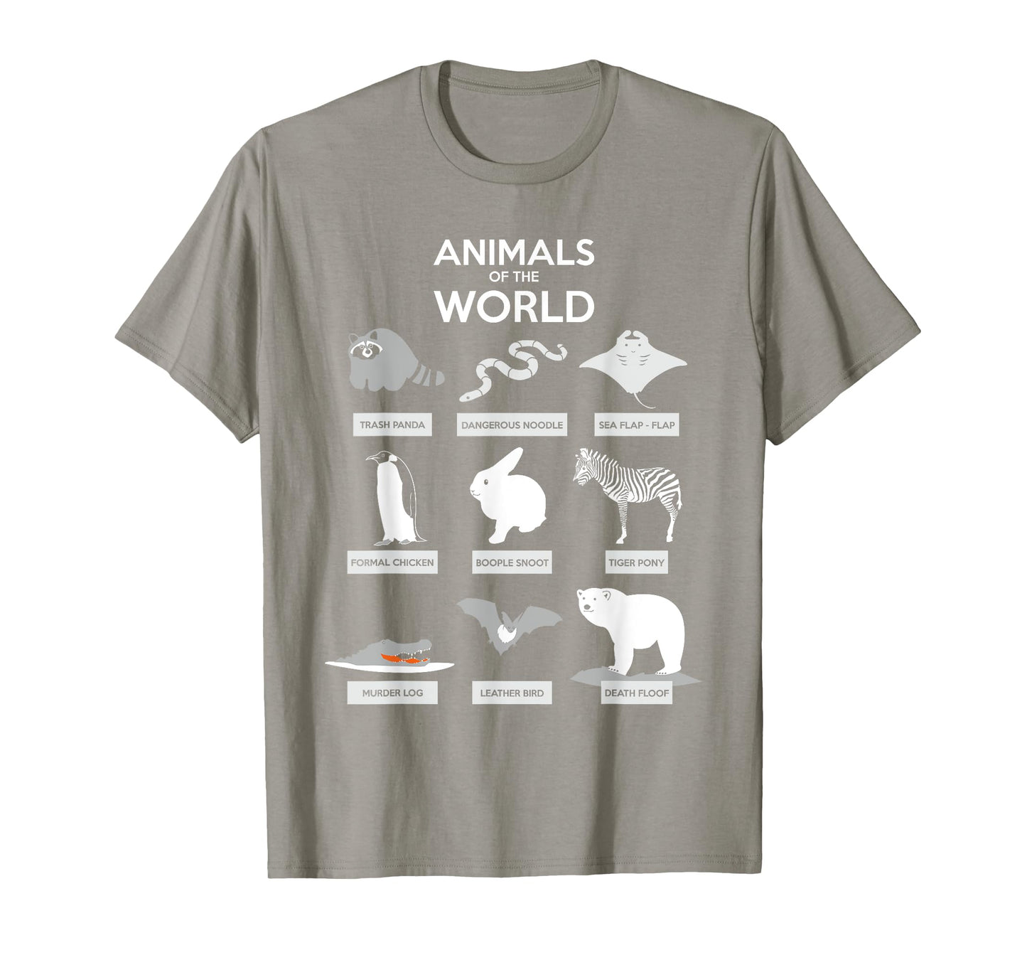 Animals Of The World T-Shirt | Funny Wild Animals Shirt