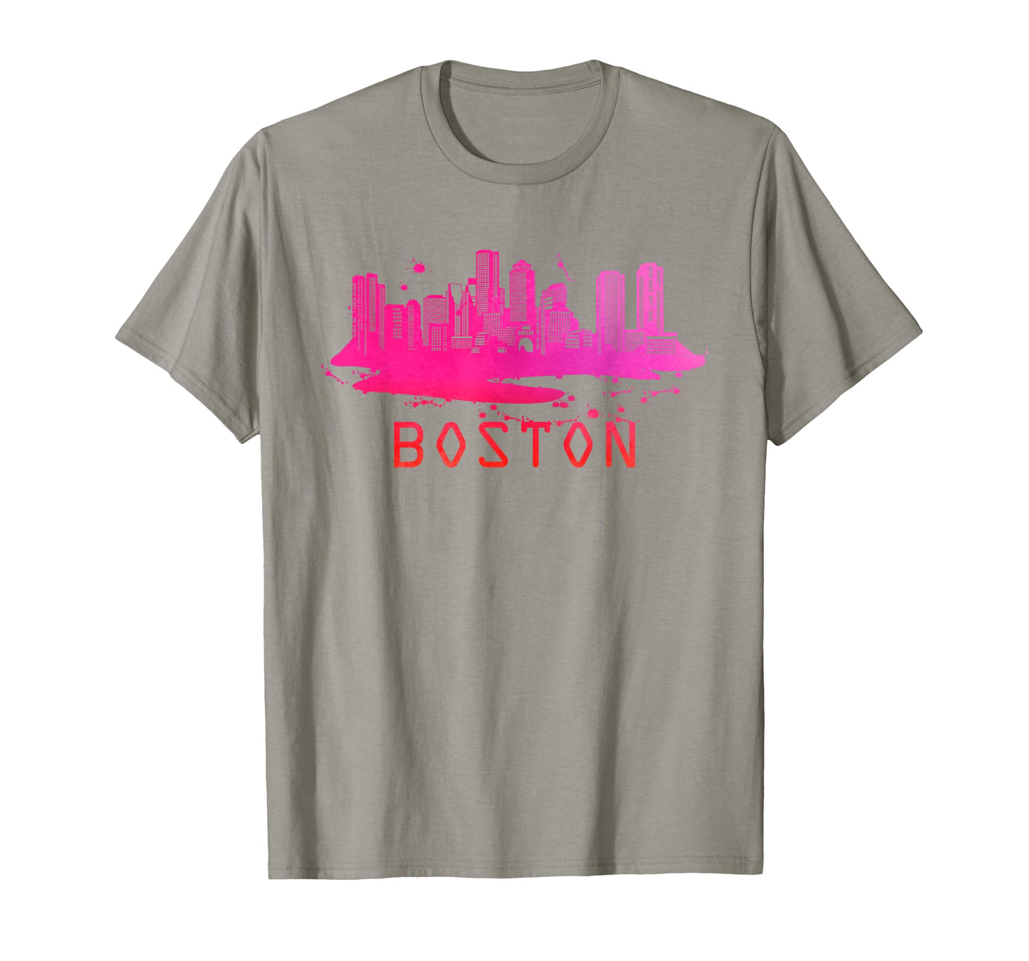 Modern Boston Cityscape - Boston Massachusetts Skyline T-Shirt