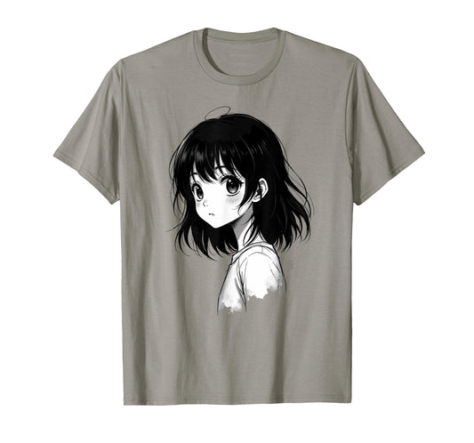 Kawaii Sketching Anime Girl T-Shirt