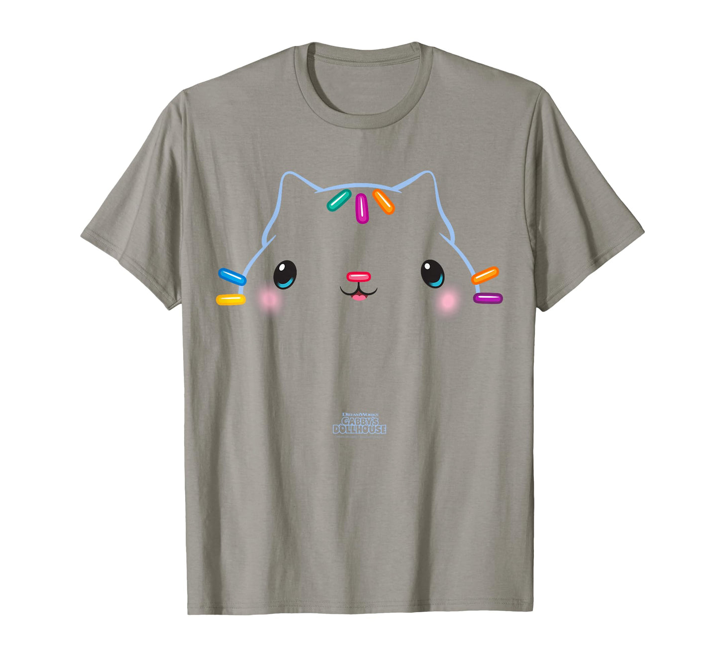 DreamWorks Gabby's Dollhouse Cakey Cat Big Face Halloween T-Shirt