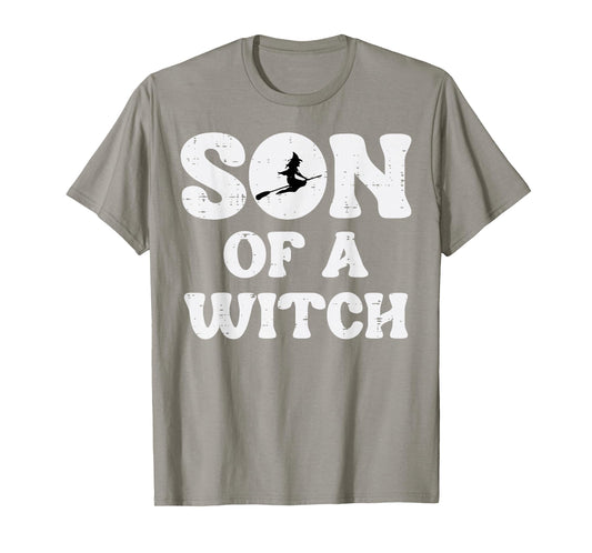 Halloween Son of A Witch Funny Costume Family Boys Kids Teen T-Shirt