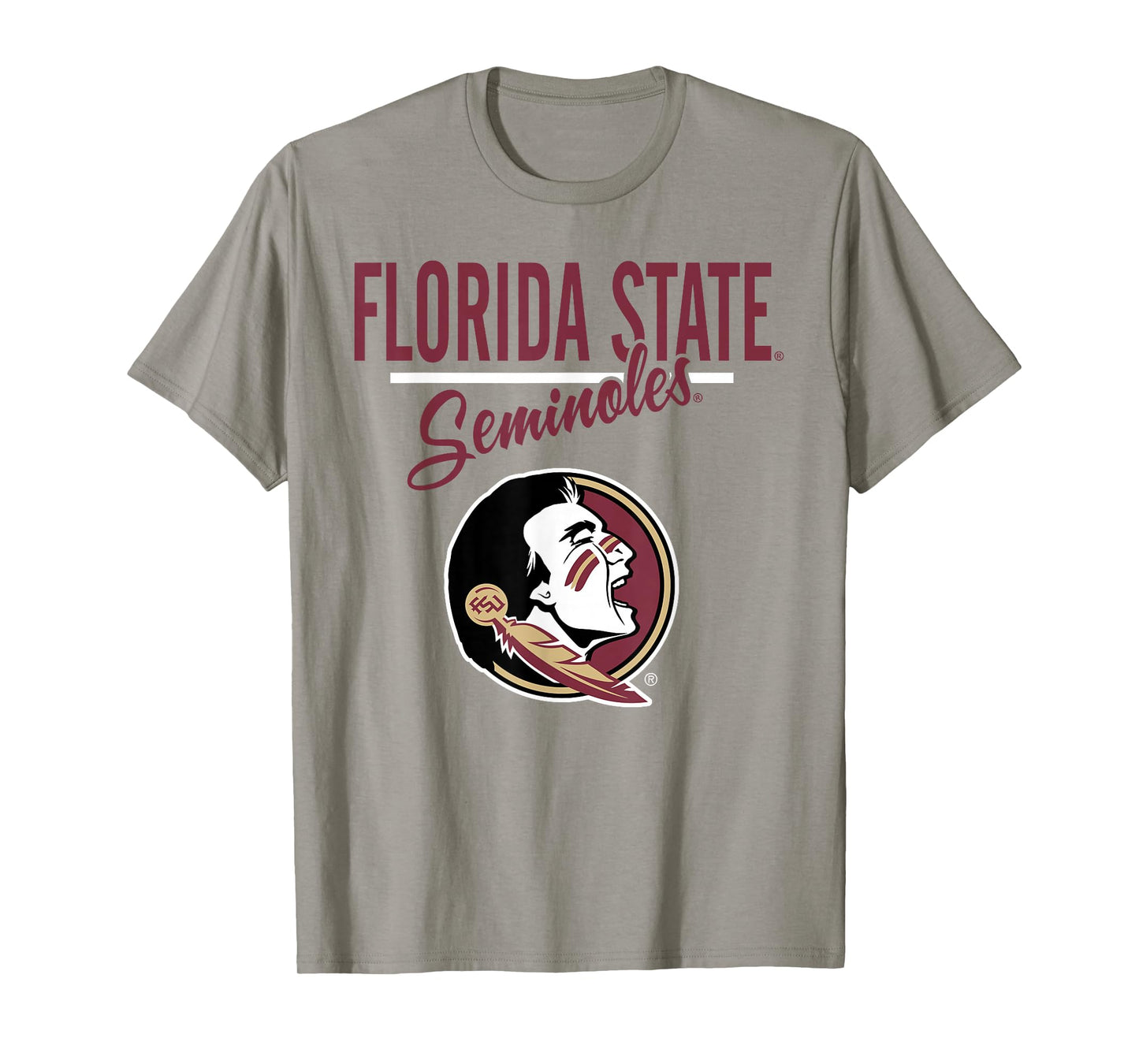 Florida State Seminoles Mascot Gray Officially Licensed T-Shirt