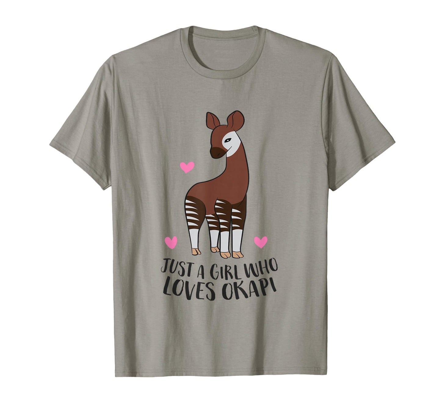 Cute Okapi Girl Just a Girl Who Loves Okapis T-Shirt