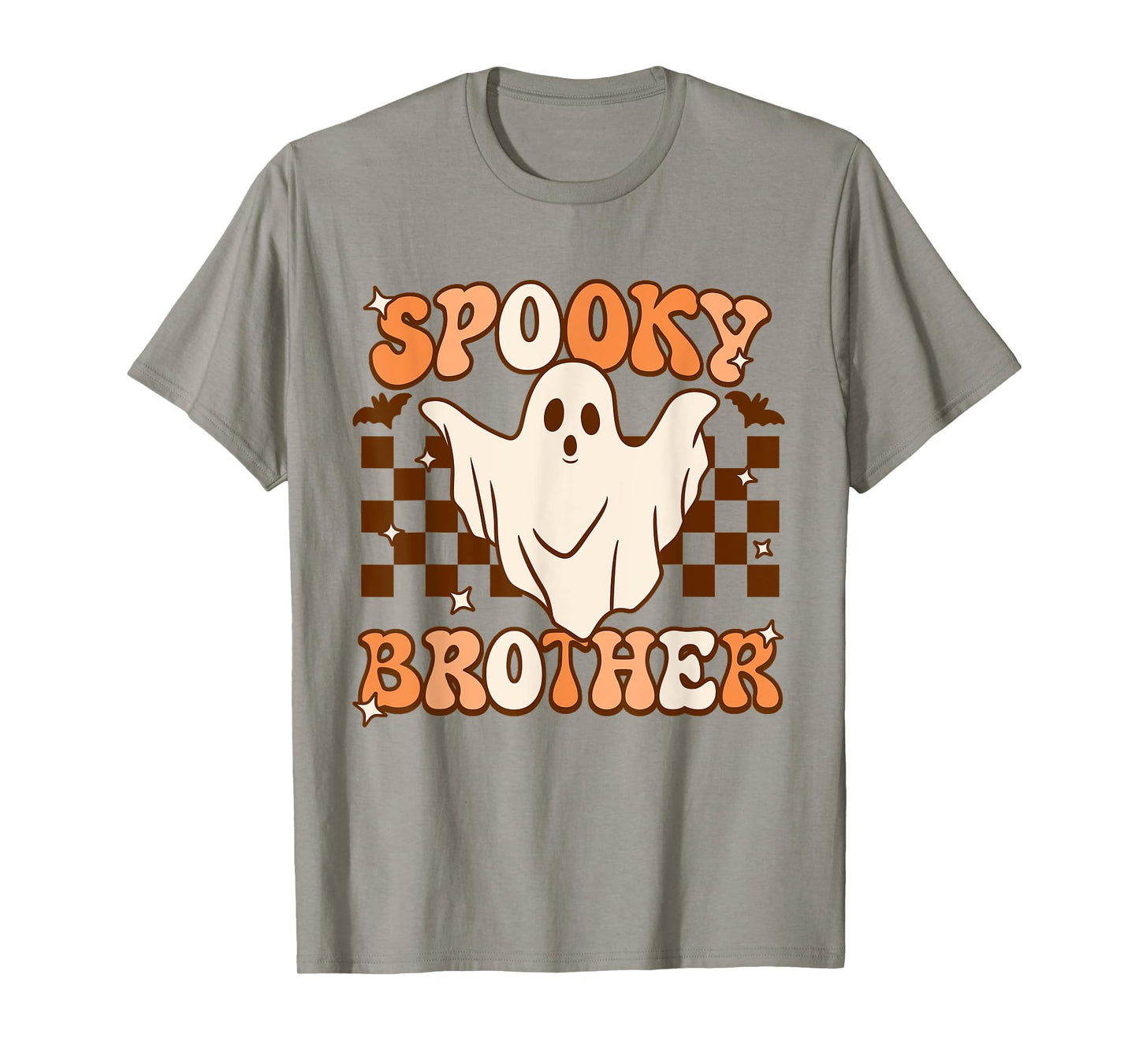 Retro Groovy Ghost Spooky Brother Costume Matching T-Shirt