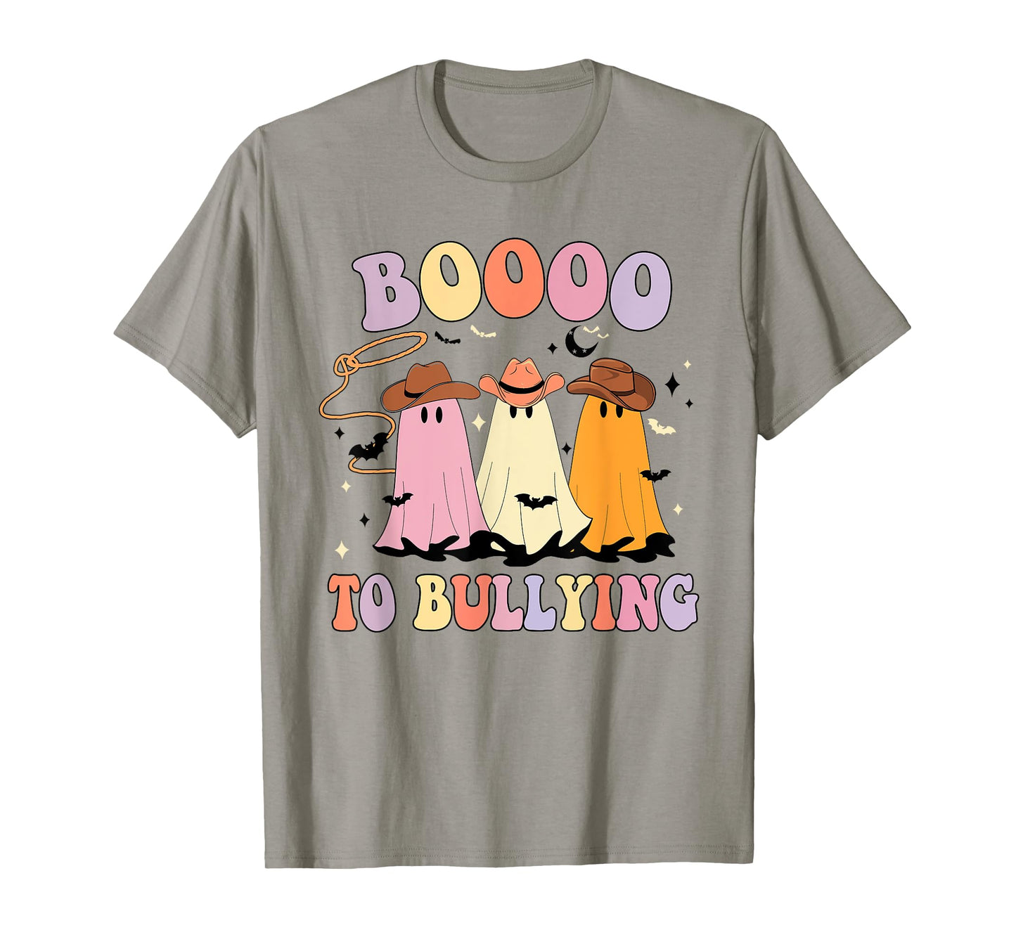 Boo To Bullying Cowboy Anti Bullying Ghost Unity Day Orange T-Shirt