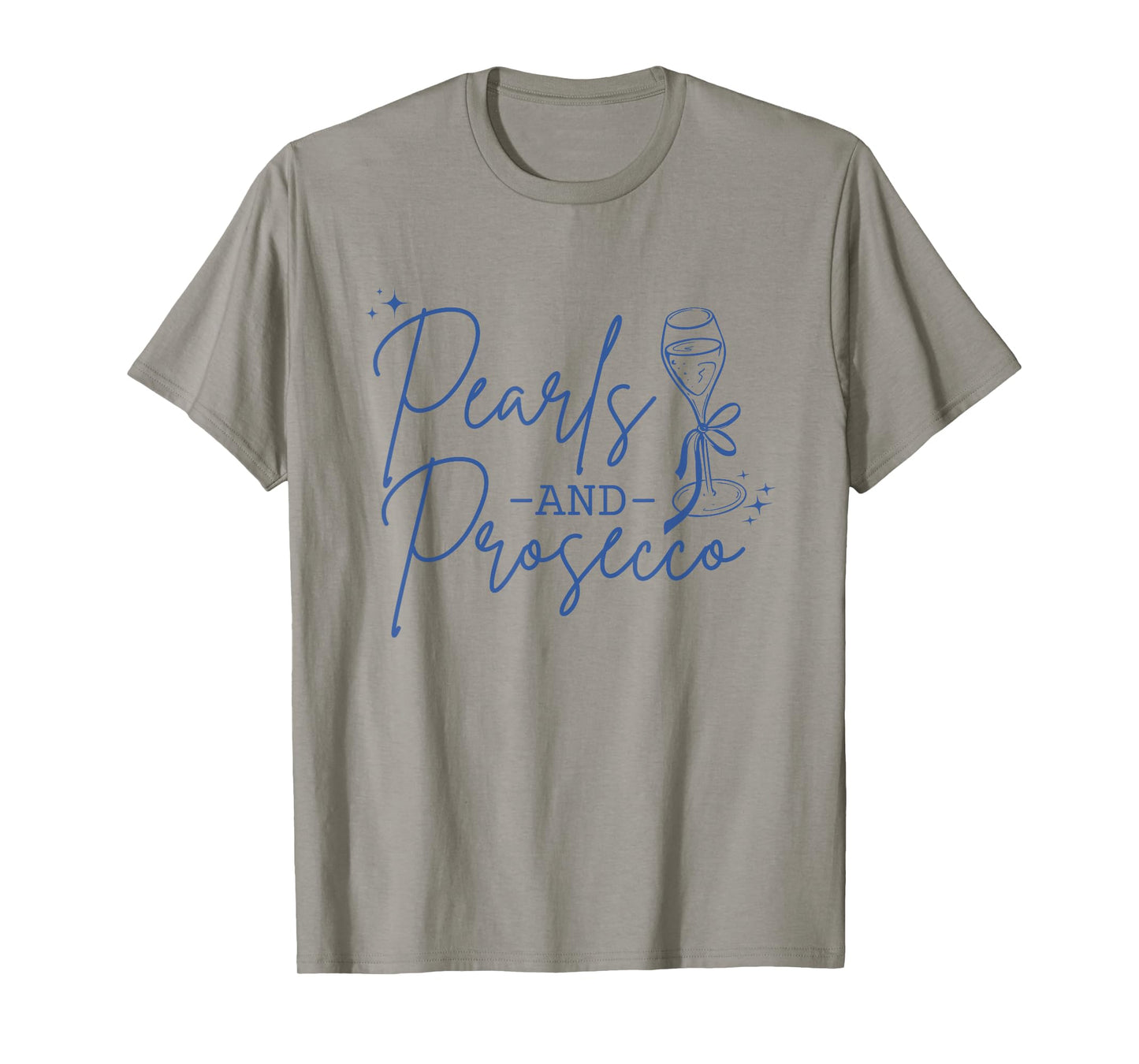 Pearls & Prosecco Cute Champagne Bachelorette Bridal T-Shirt