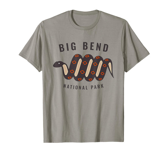 Big Bend National Park Texas Souvenir Rattlesnake Retro T-Shirt