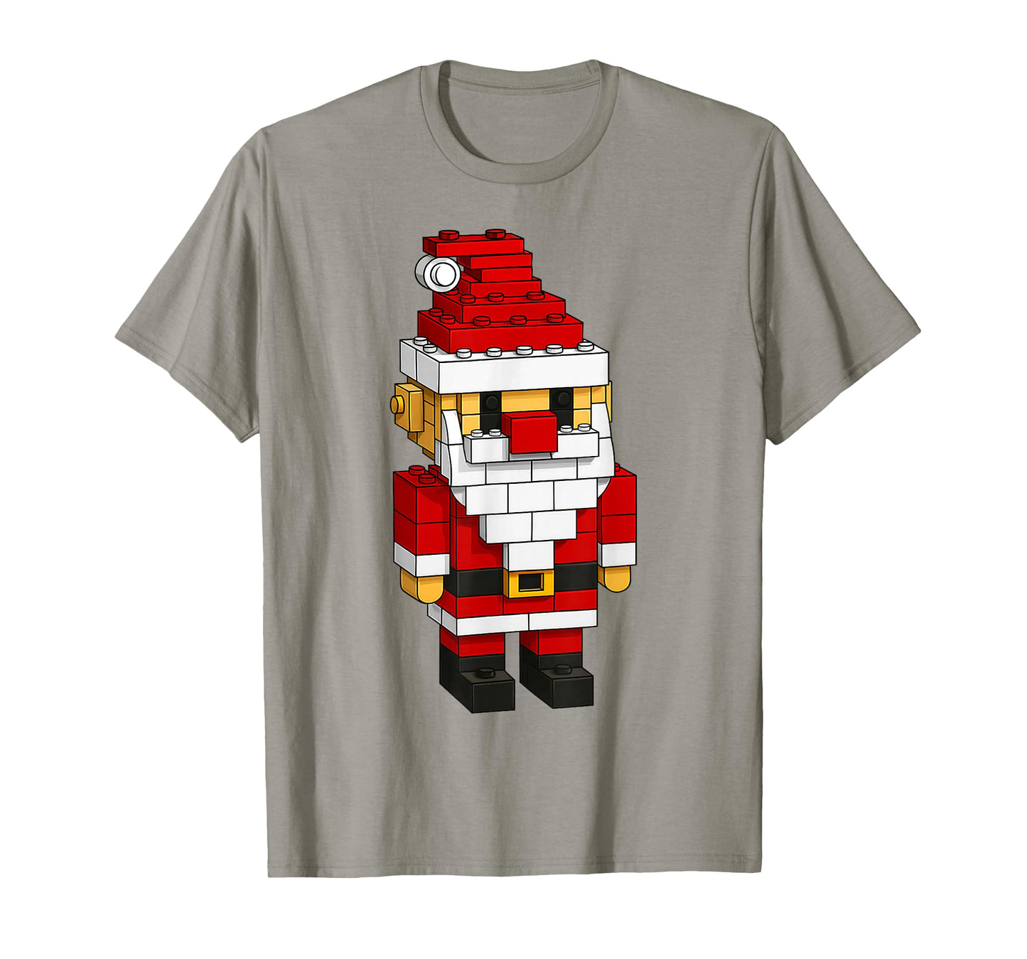 Santa Building Block Master Builders Merry Christmas Kids T-Shirt
