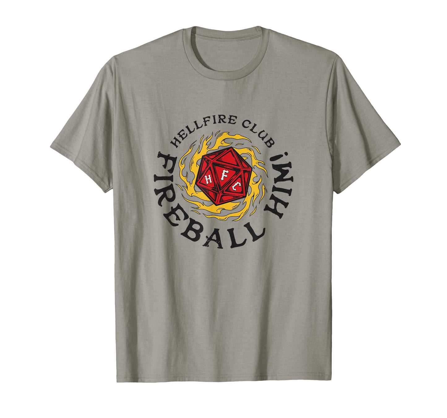 Stranger Things Hellfire Club Fireball Him! Rolling Die T-Shirt