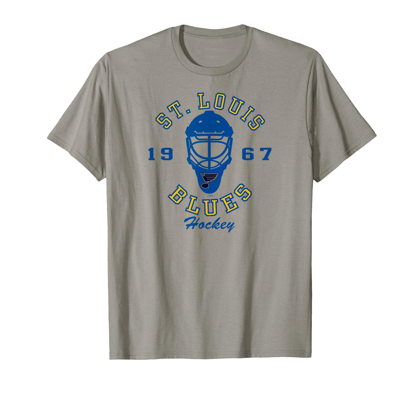 St. Louis Blues Hockey Mask Gray Officially Licensed T-Shirt
