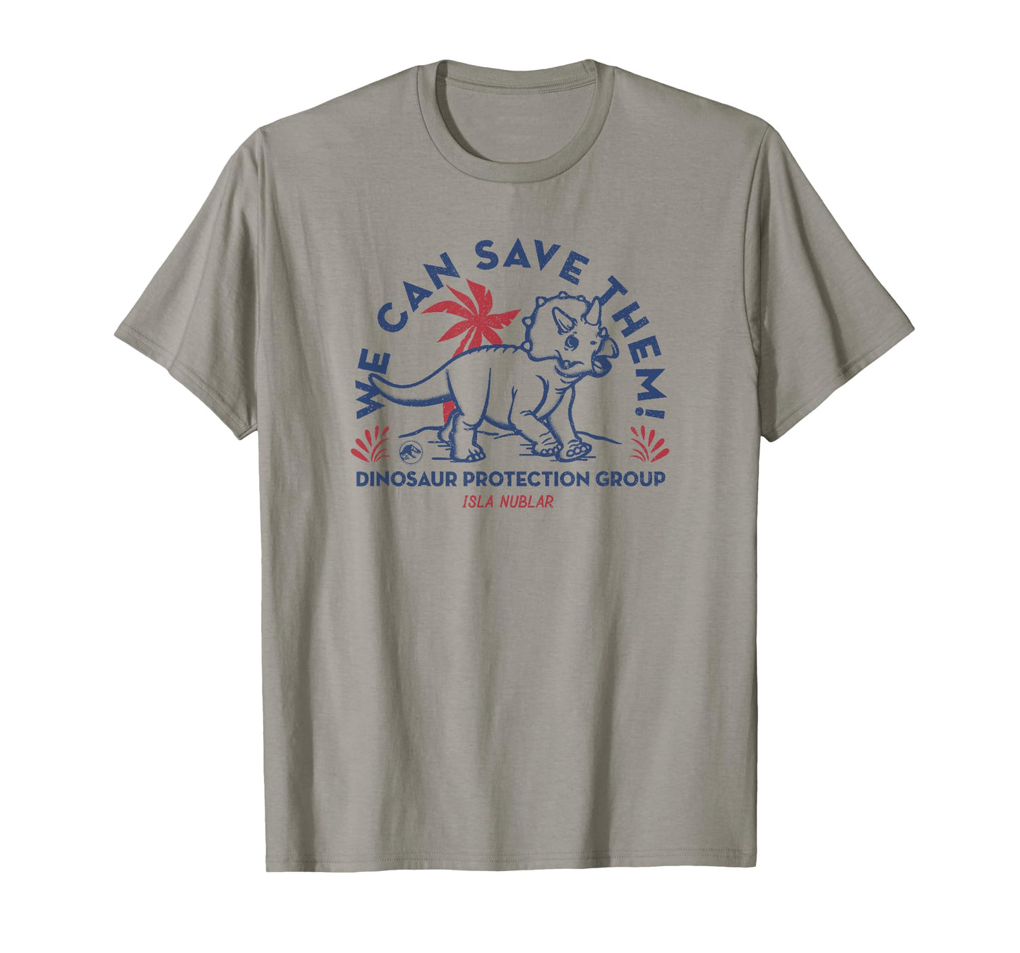 Jurassic World Save The Triceratops Poster T-Shirt