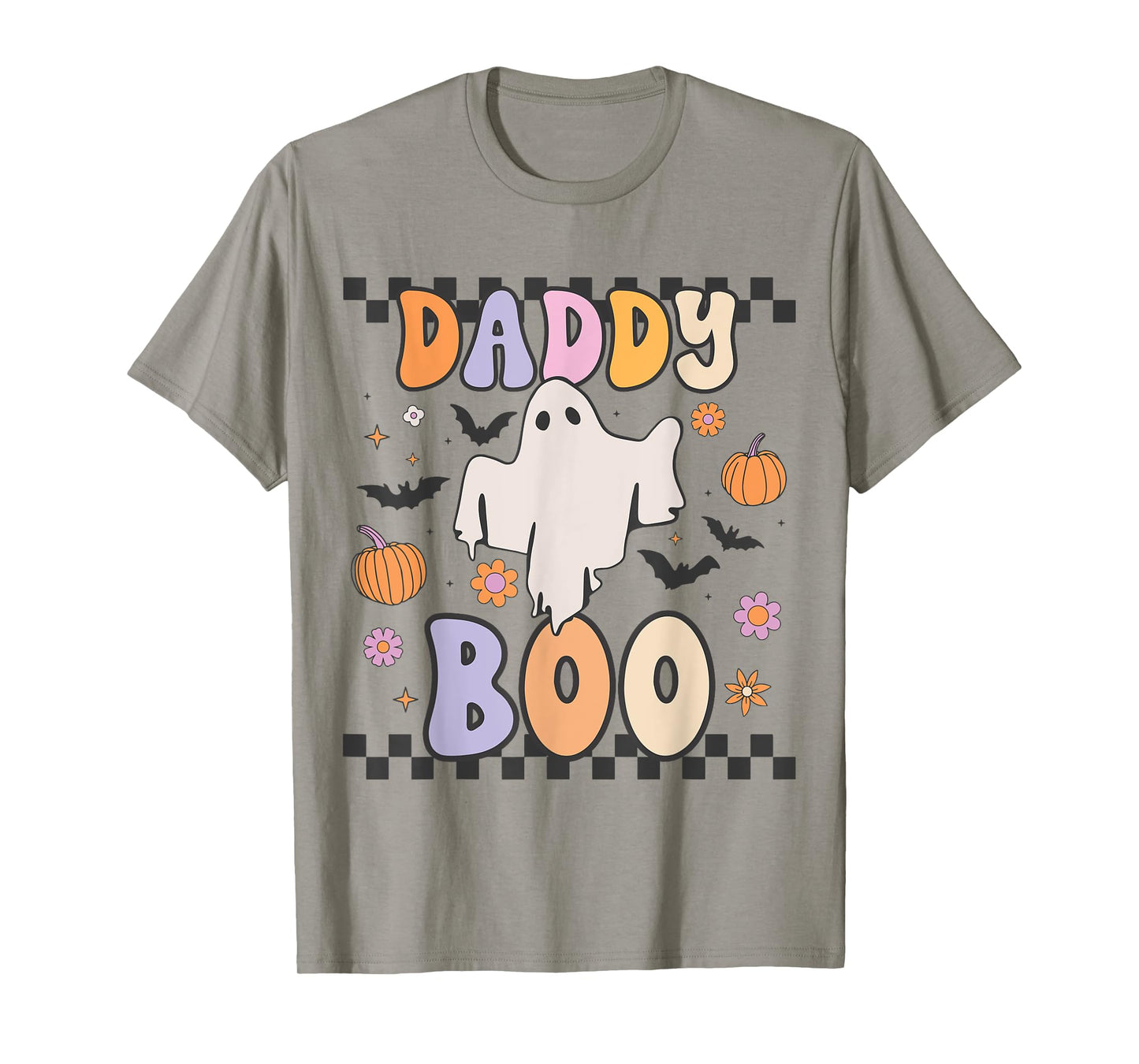 Daddy Boo Cute Retro Groovy Ghost Halloween Family Matching T-Shirt