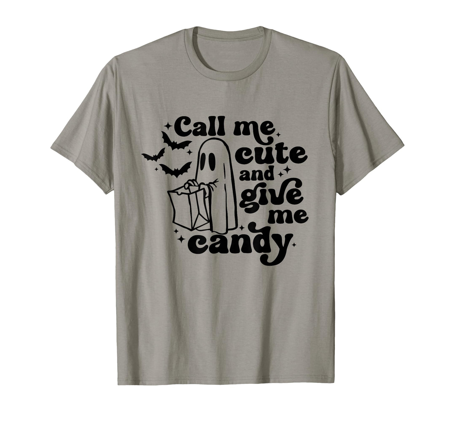 Retro Give Me Candy Call Me Cute Funny Halloween Cute Boo T-Shirt
