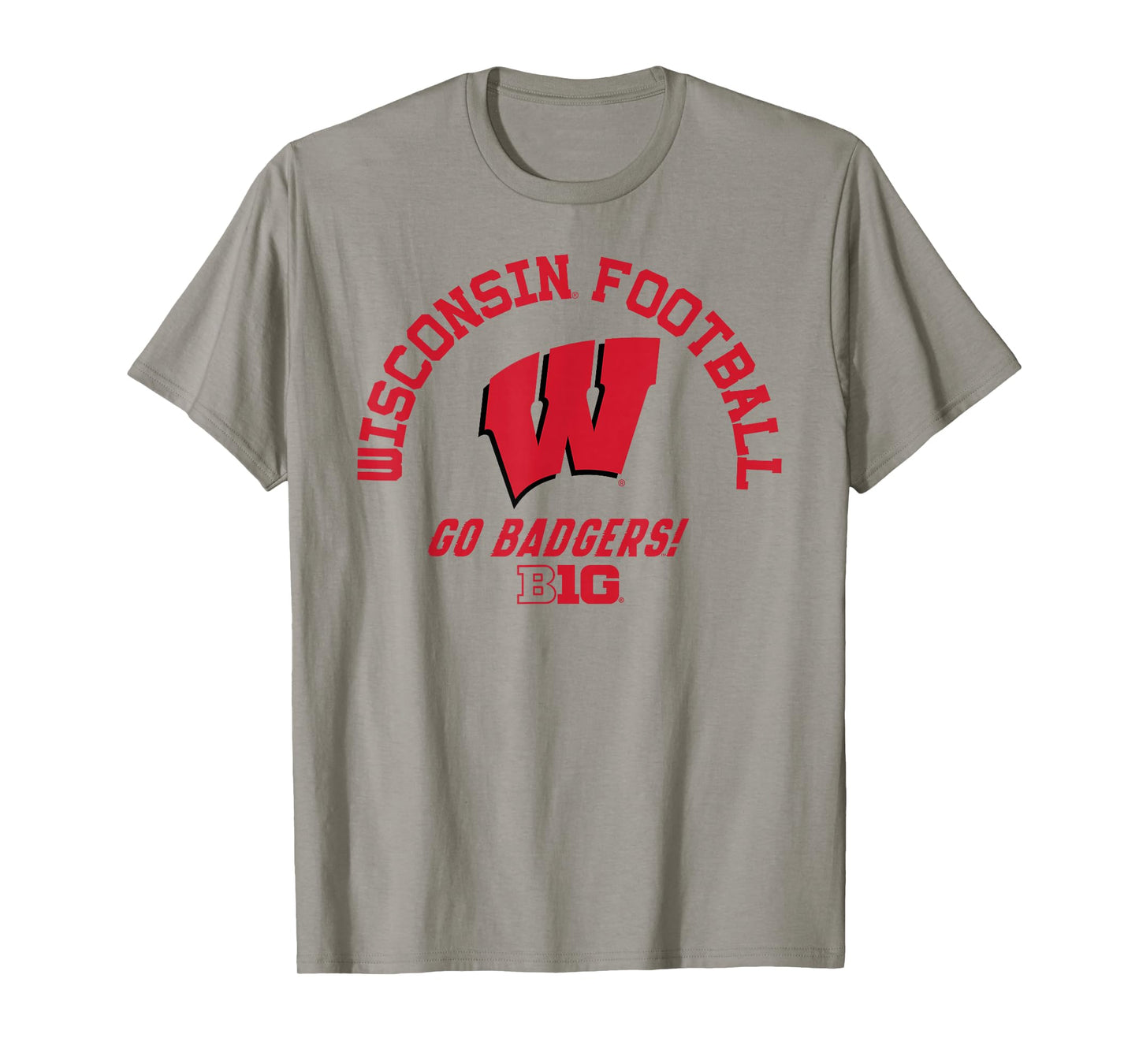Wisconsin Badgers Big 10 Football White Officially Licensed T-Shirt