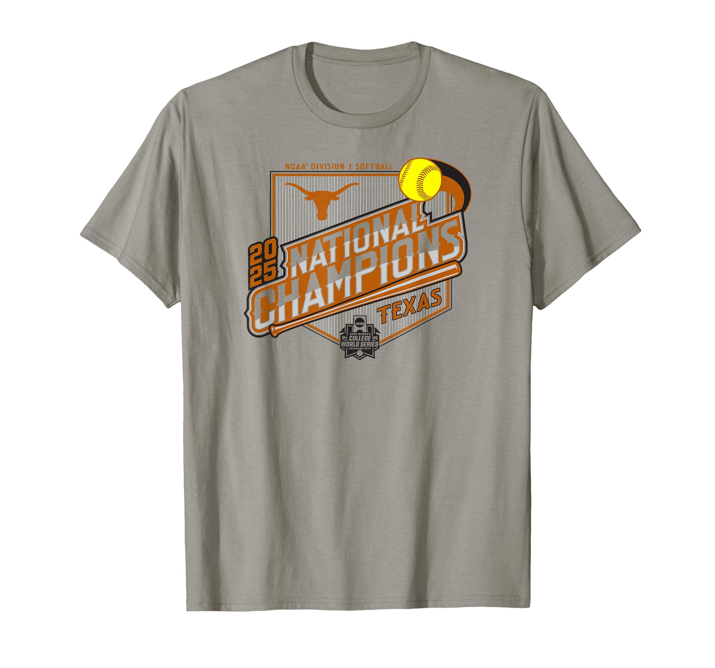 Texas Longhorns Softball National Champs 2025 WCWS White T-Shirt