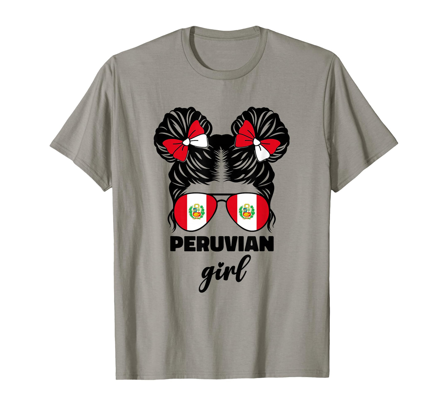 Peruvian Girl for Kids Girls Toddler Peru Flag Peruana Perú T-Shirt