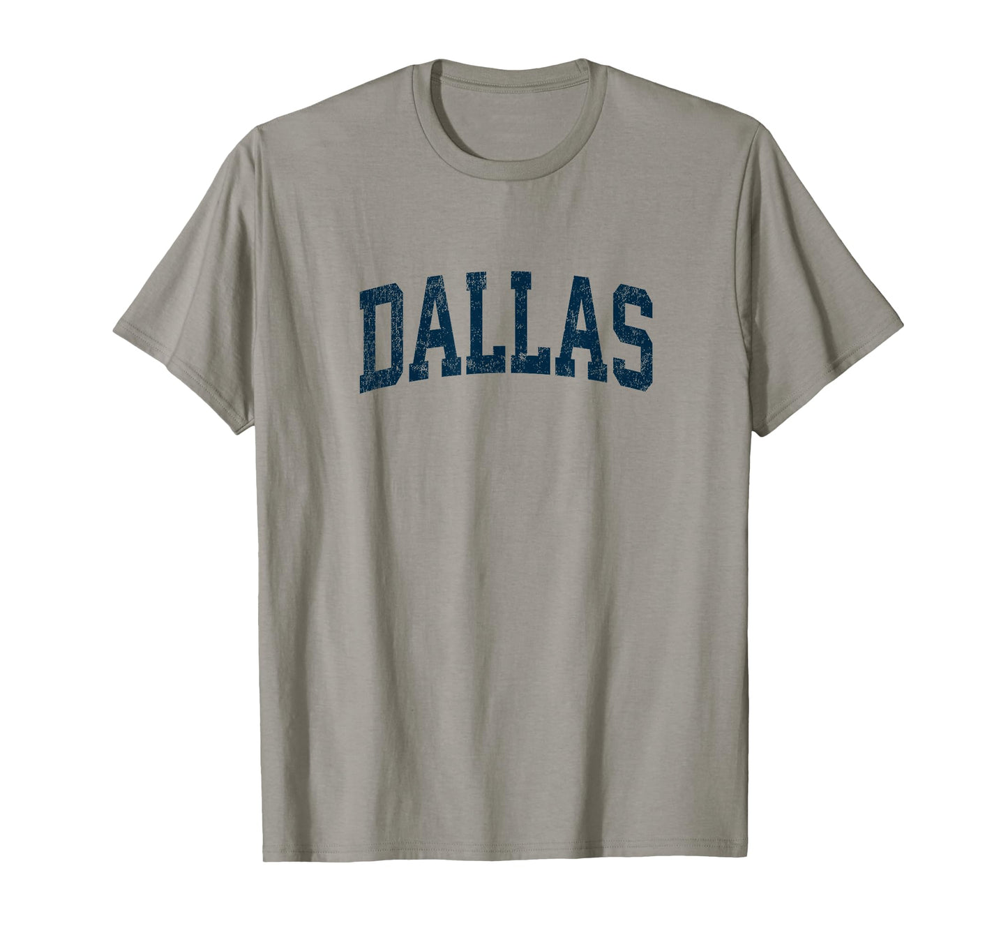 Dallas Texas TX Vintage Athletic Sports Navy Design T-Shirt