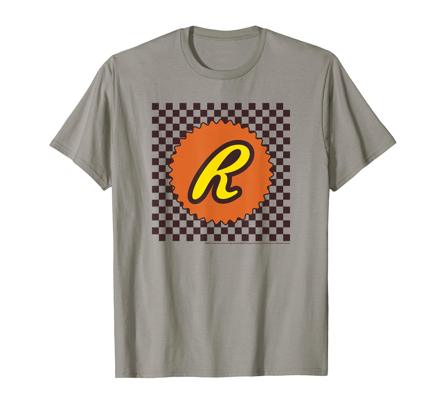 Reese's Peanut Butter Cups Checkered Background Logo T-Shirt