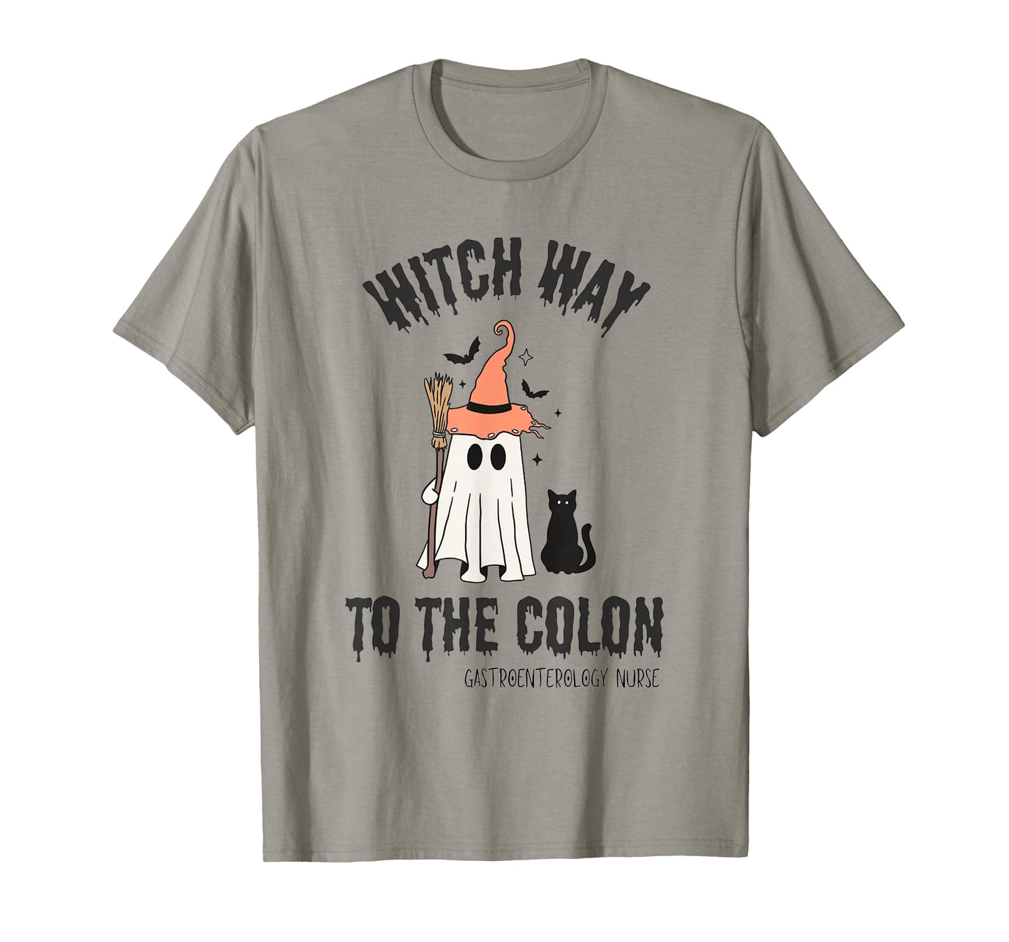 Endo Nurse Halloween Gastrointestinal Nurse Ghost Endoscopy T-Shirt