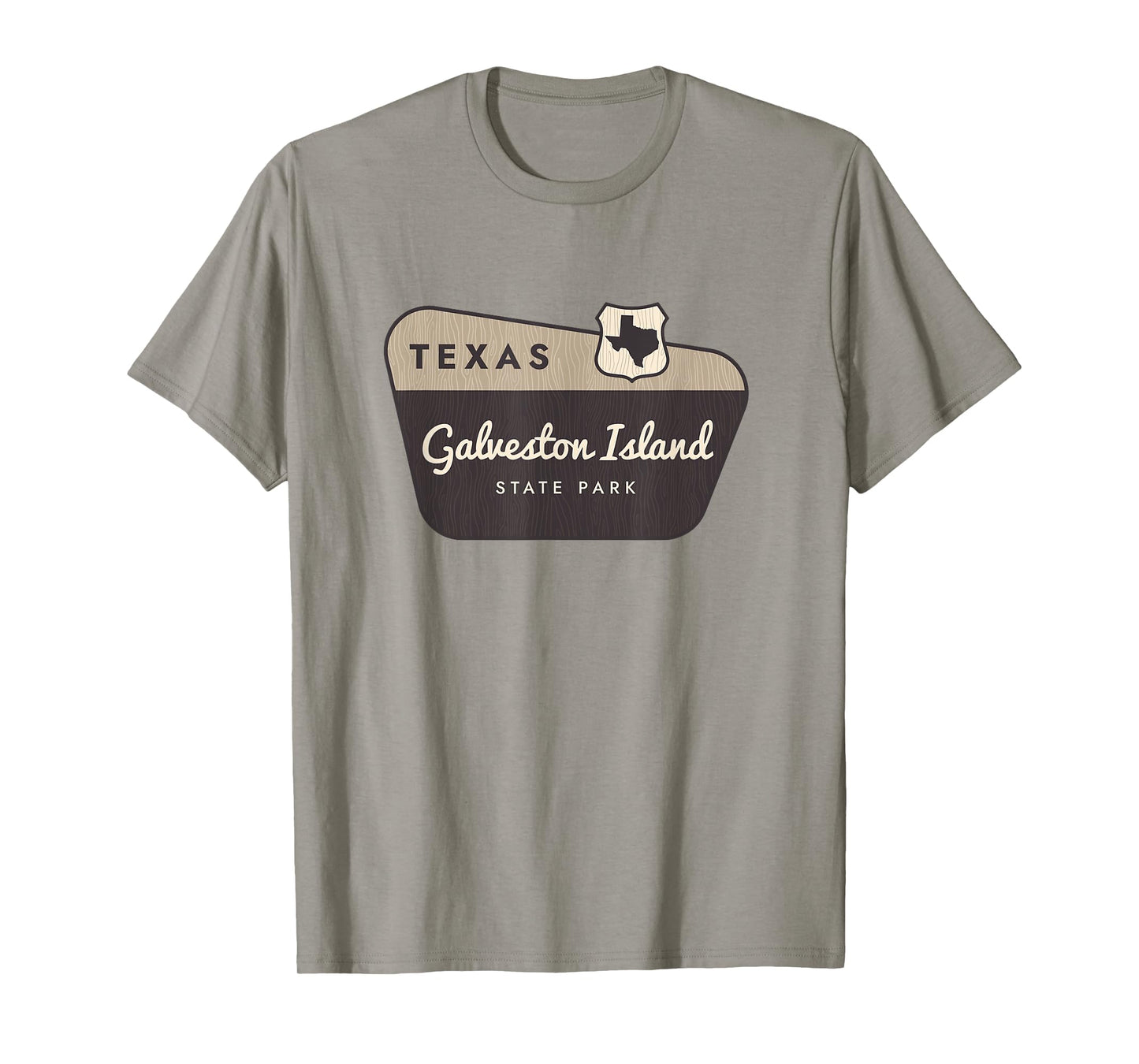 Galveston Island State Park Texas TX Welcome Sign Vacation T-Shirt