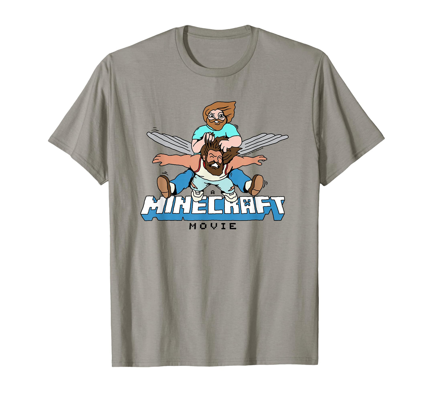 A Minecraft Movie Steve And Garret Flying Using Elytras T-Shirt