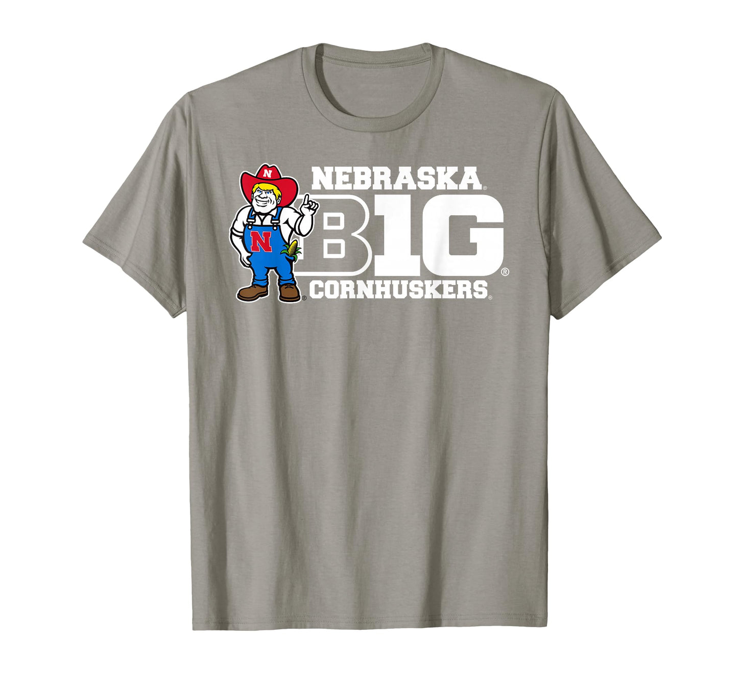 Nebraska Cornhuskers Big 10 Mascot Red Officially Licensed T-Shirt