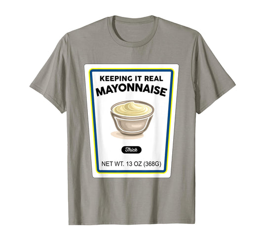 Halloween Matching Costume Real Mayonnaise Bottle Label T-Shirt
