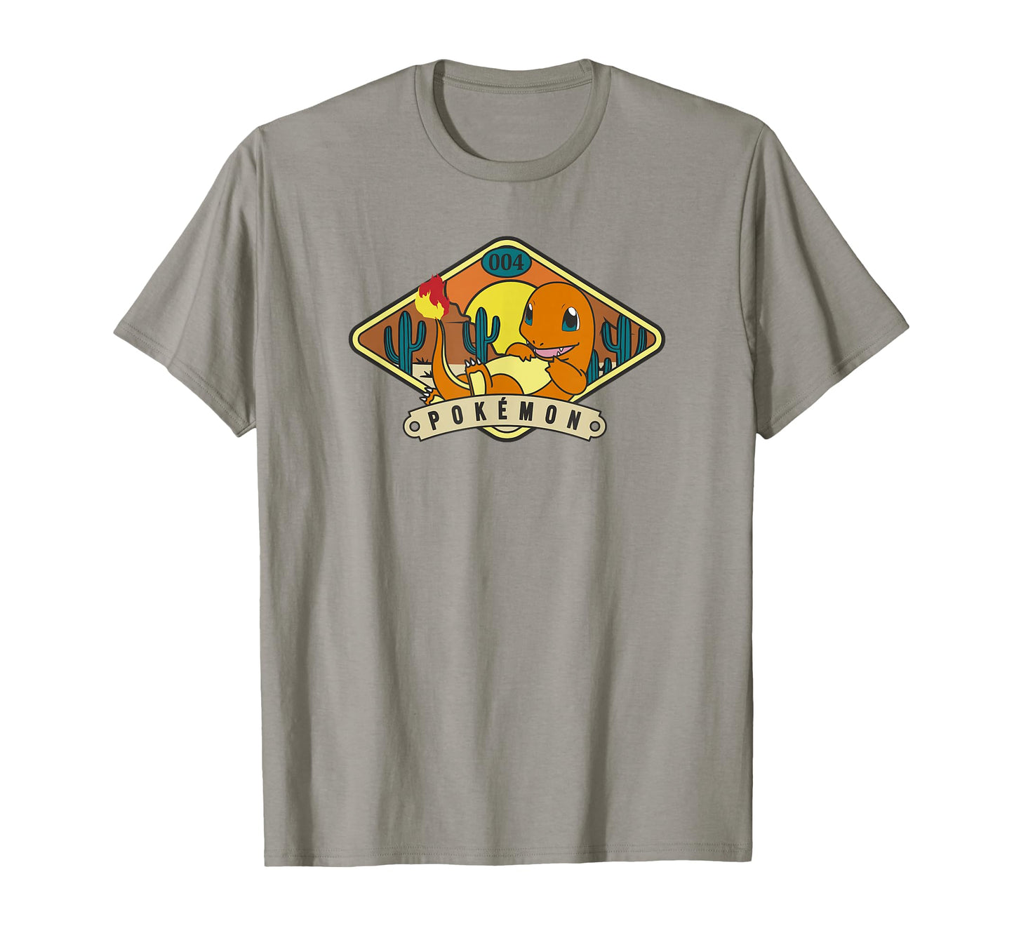 Pokémon 004 Charmander Outdoor Adventure Desert Park Badge T-Shirt