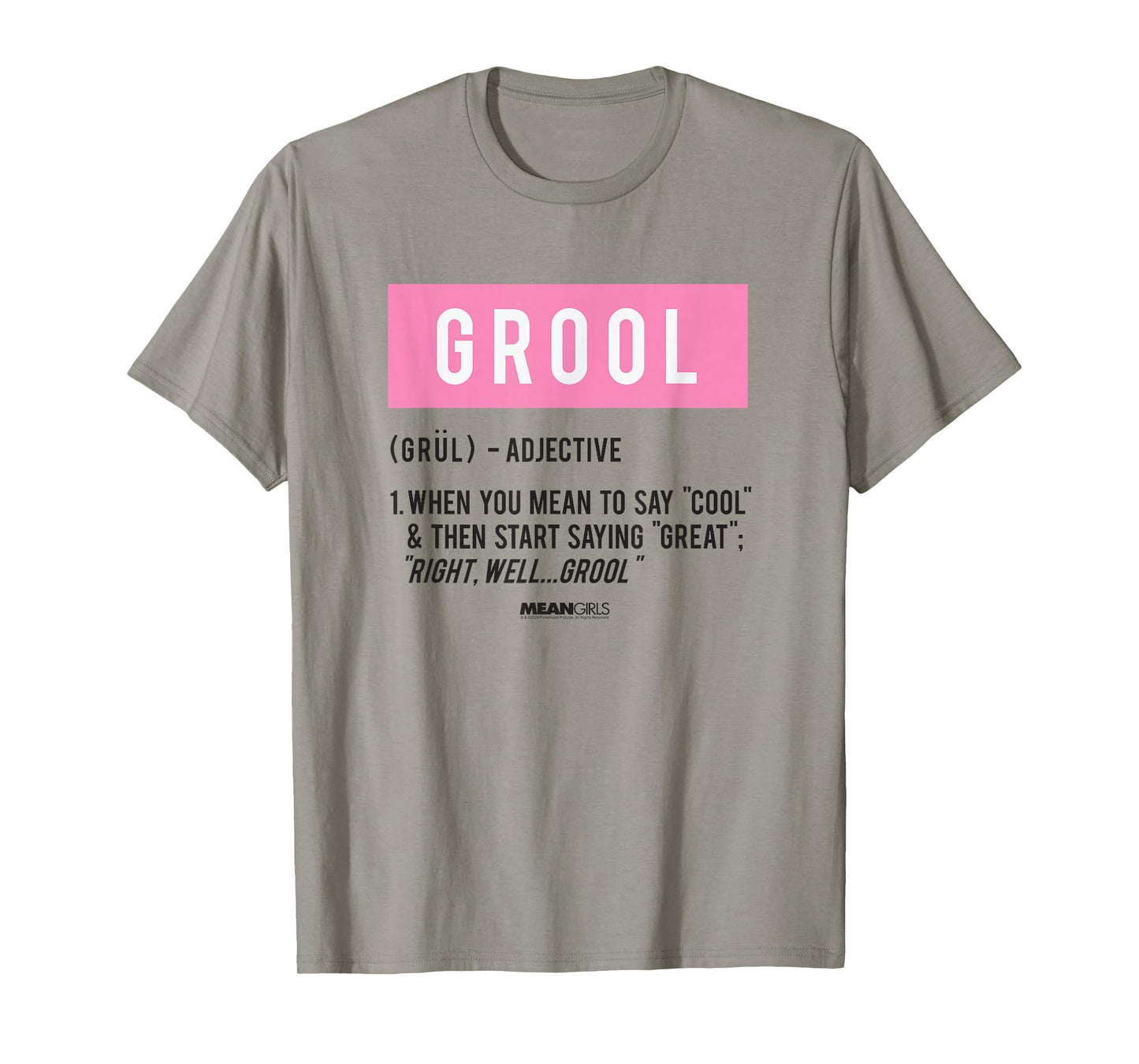 Mean Girls Grool Definition Y2K Movie T-Shirt