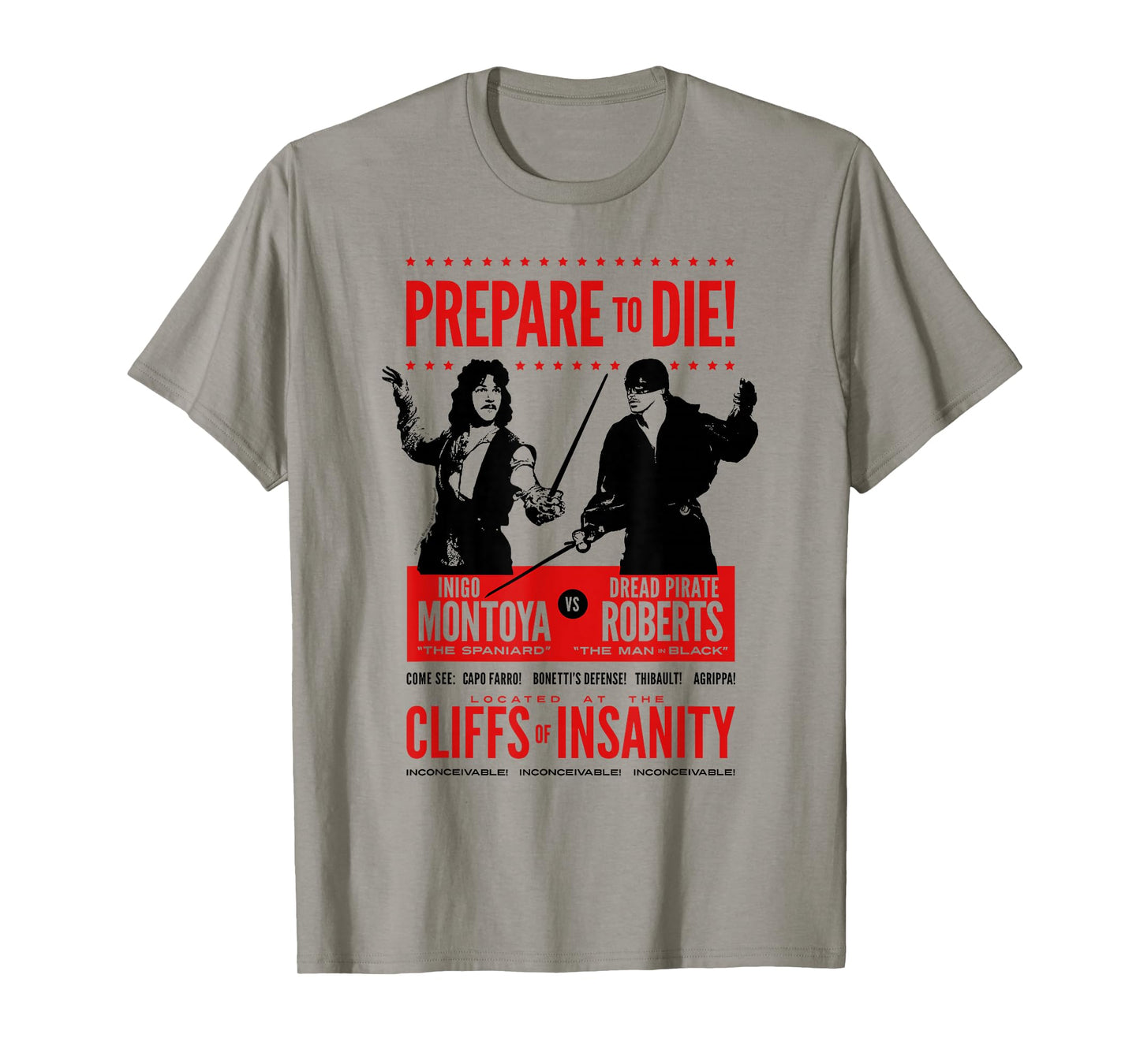 The Princess Bride Inigo vs Man in Black T-Shirt
