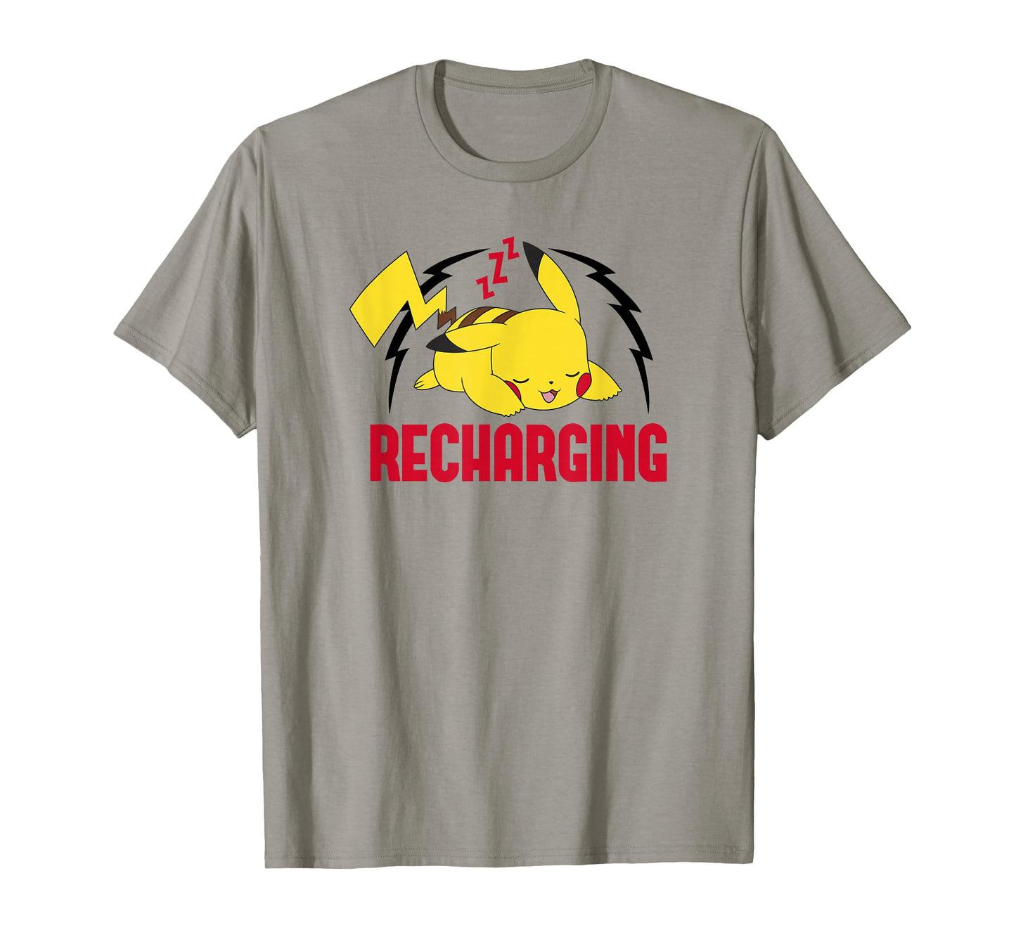Pokémon Pikachu Sleeping Recharging Poster T-Shirt