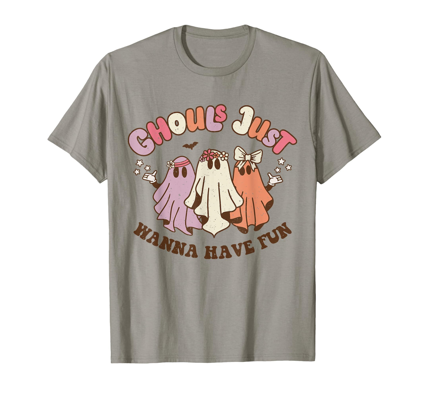 Ghouls Just Wanna Have Fun Retro Halloween Groovy Party T-Shirt