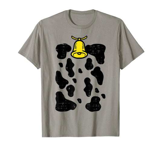 Cow Costume Funny Halloween Farm Animal Farmer Men Women Kid T-Shirt