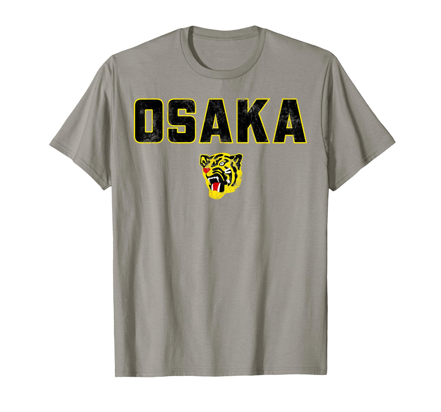 Osaka Tigers Vintage Japanese Baseball (Black) T-Shirt
