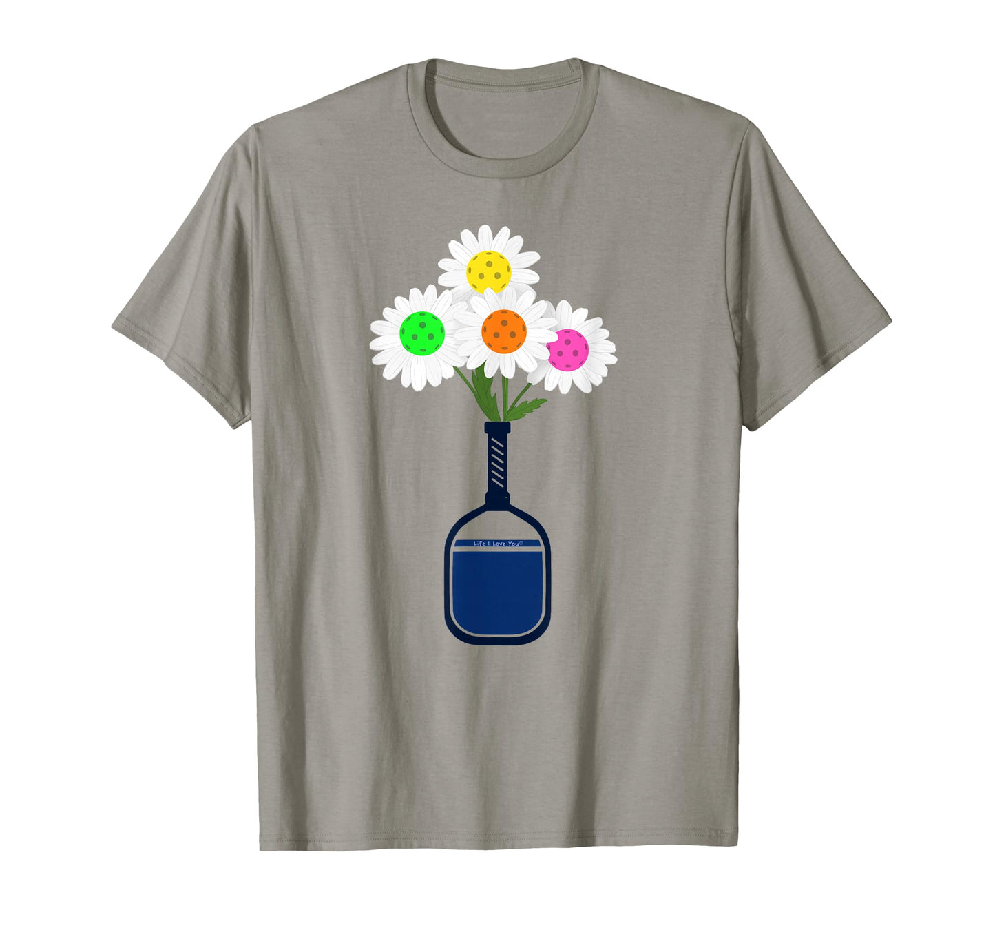 Pretty Pickleball Flowers in Paddle Vase - Pickleball T-Shirt