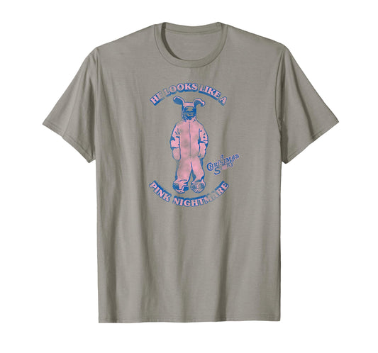 A Christmas Story Ralphie Looks Like A Pink Nightmare Funny T-Shirt