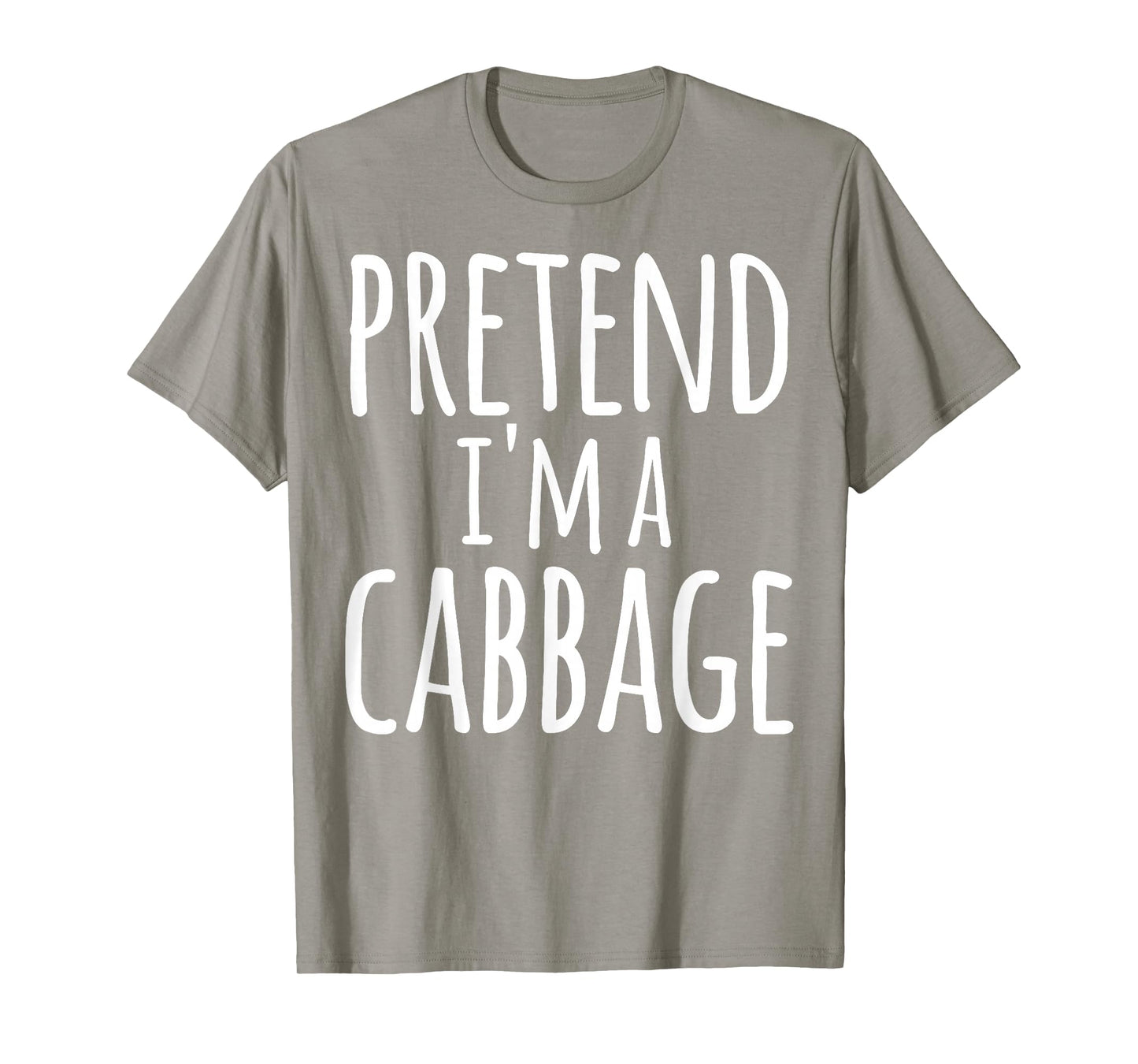 Funny Easy Lazy Halloween PRETEND I'M A CABBAGE Costume T-Shirt