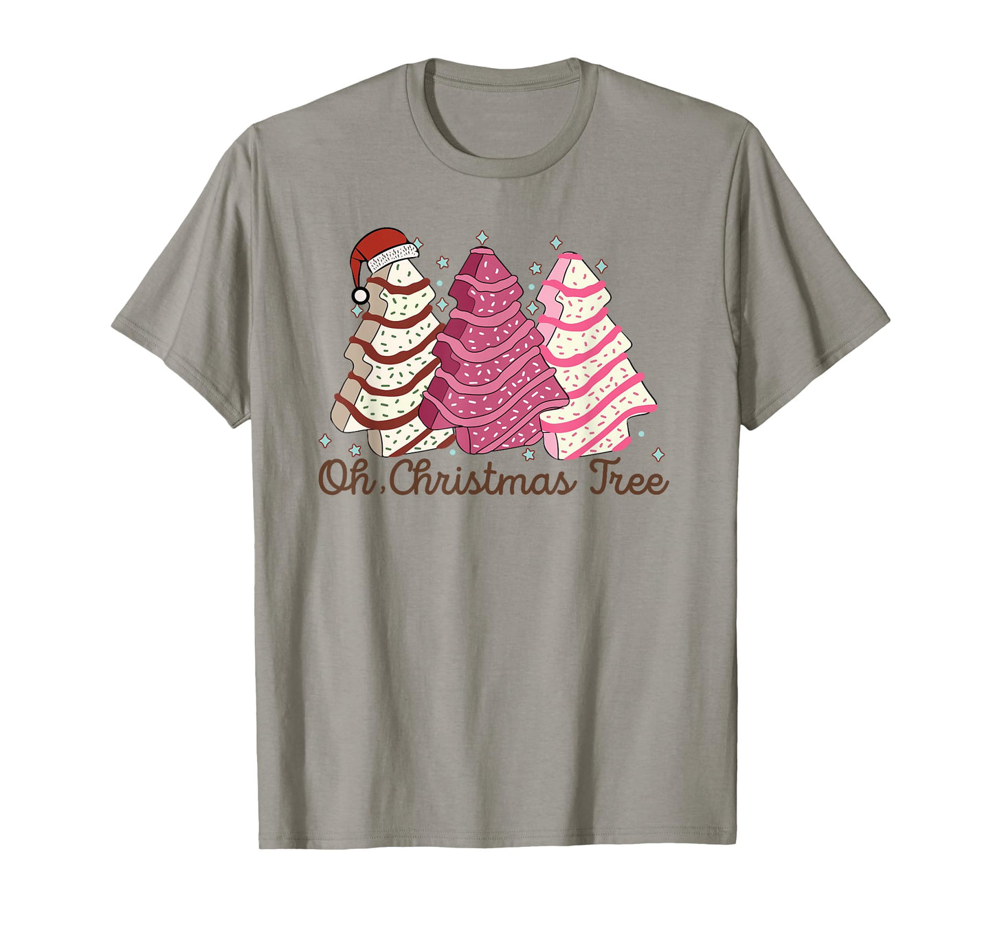 Oh Christmas Tree Cakes Funny Christmas Snack Cake Men Women T-Shirt