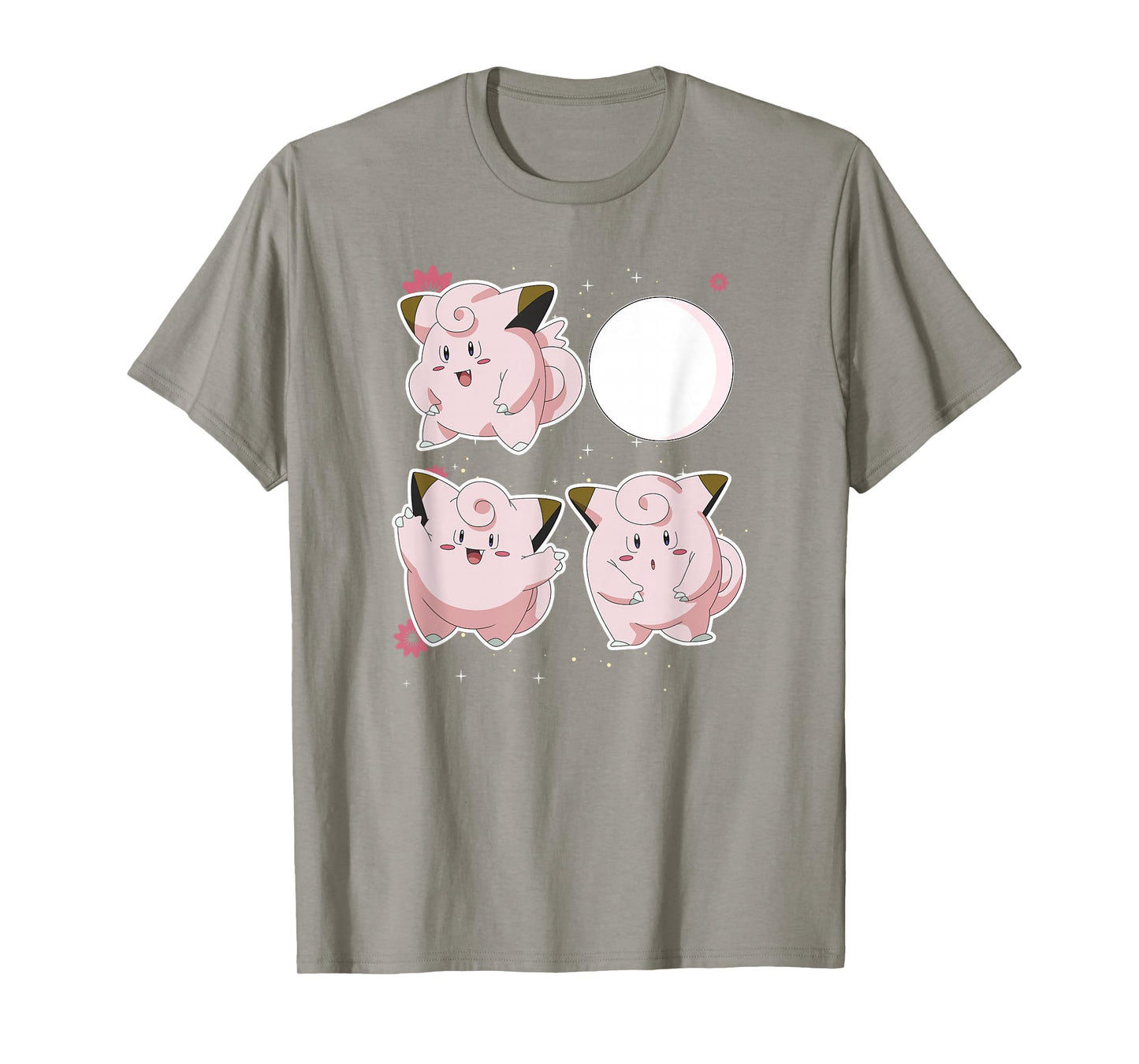 Pokémon Clefairy Moonlight Dance Cute Friends T-Shirt