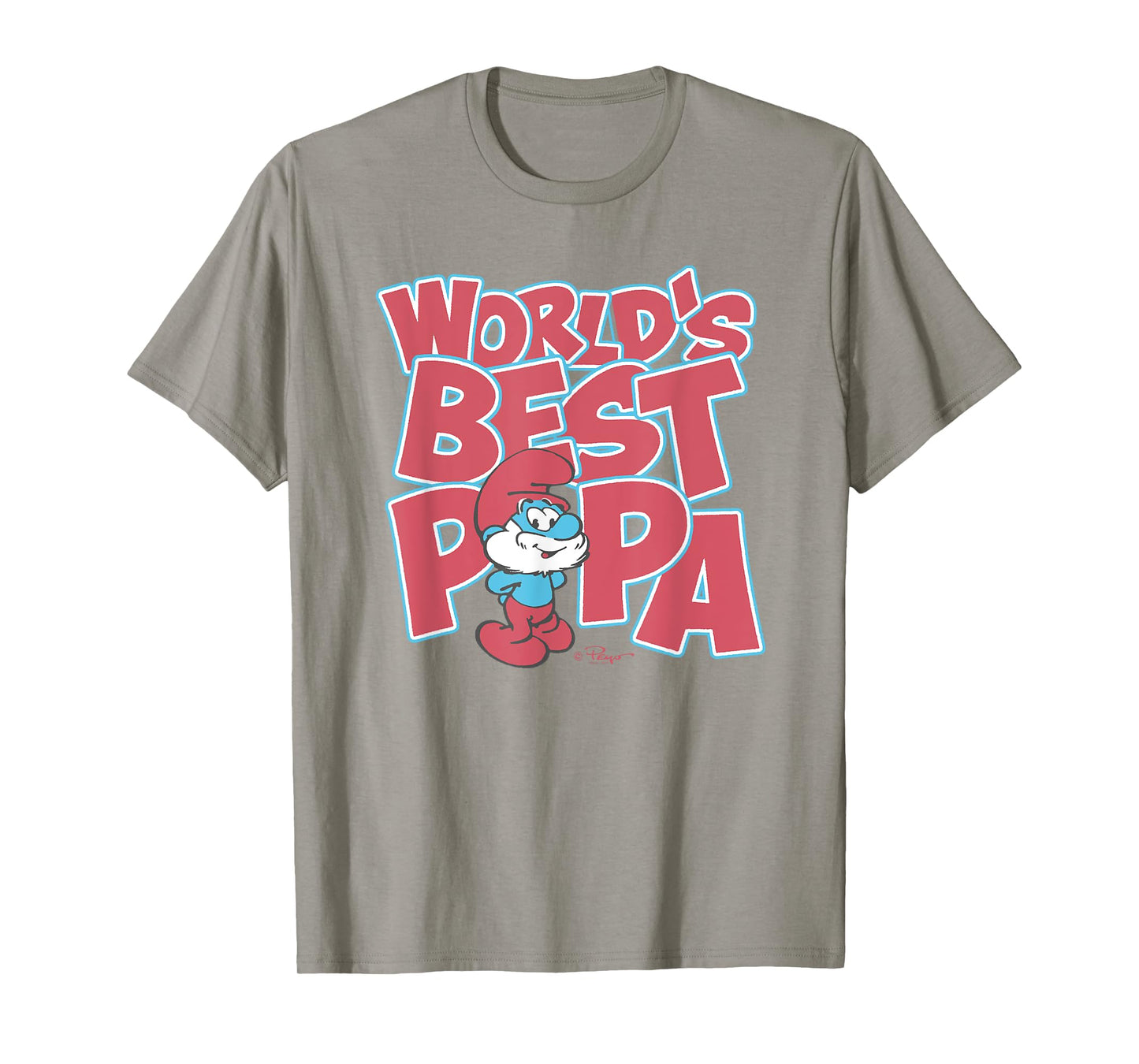 The Smurfs Proud Papa Father's Day Cartoon T-Shirt