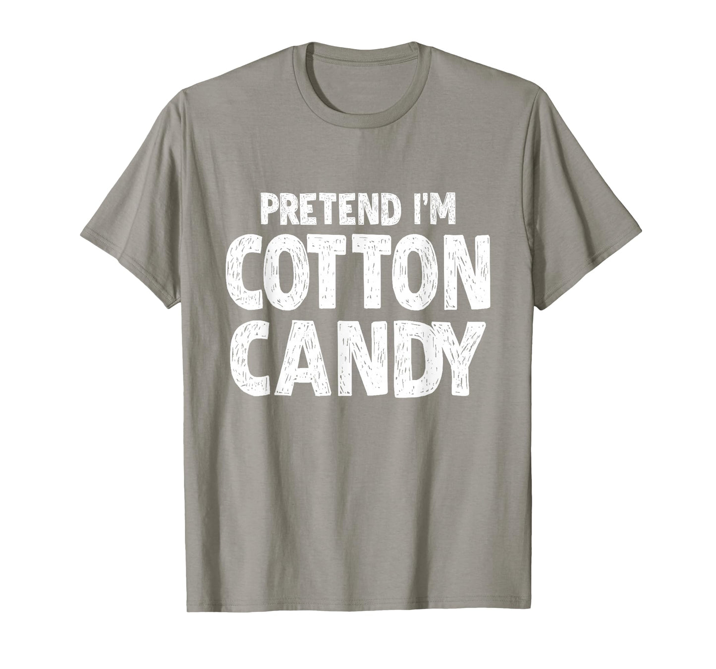 Pretend I'm Cotton Candy Easy Halloween Costume Blue T-Shirt
