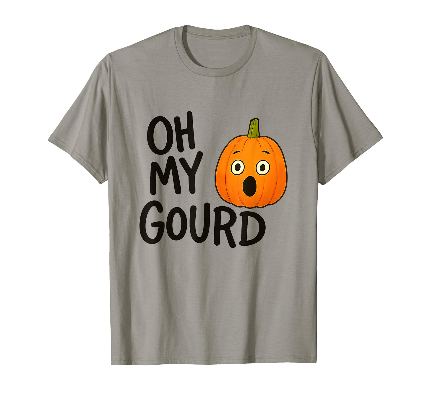 Funny Oh My Gourd Pumpkin Pun For Halloween Autumn Fall Meme T-Shirt