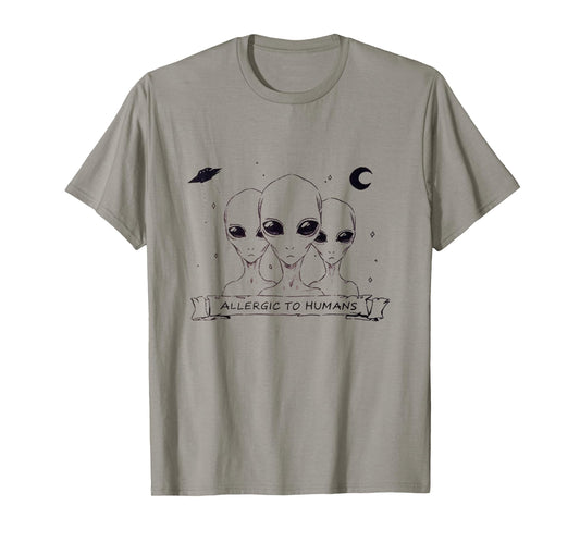 Allergic to Humans Aliens T-Shirt