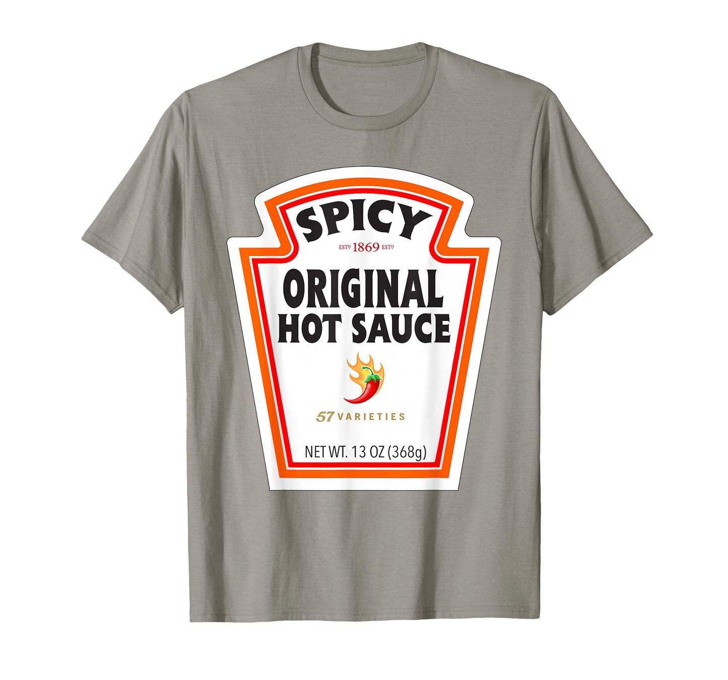 Halloween Matching Costume Spicy Chili Sauce Bottle Label T-Shirt